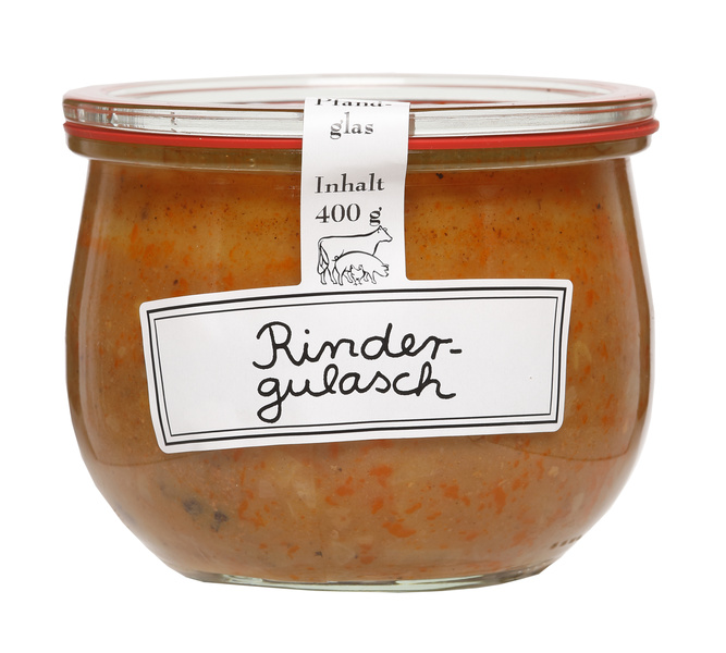 Schröders Bio Fleisch- und Wurstwaren Rindergulasch im Glas MW 400 g