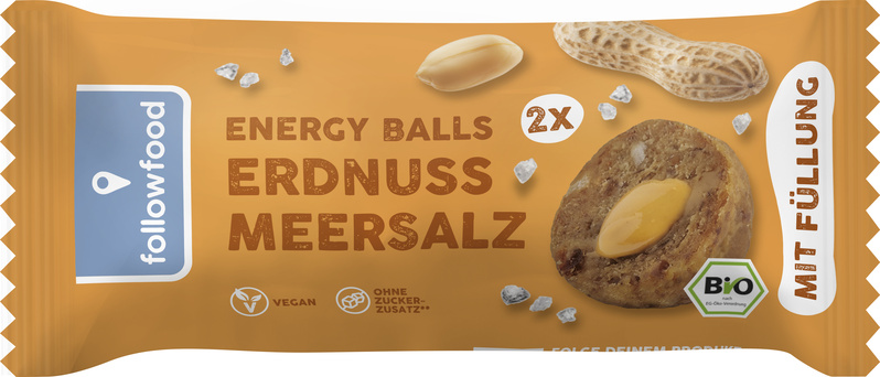 followfood Energy Balls Erdnuss 40 g