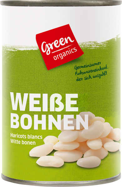 greenorganics Weiße Bohnen in der Dose 400 g