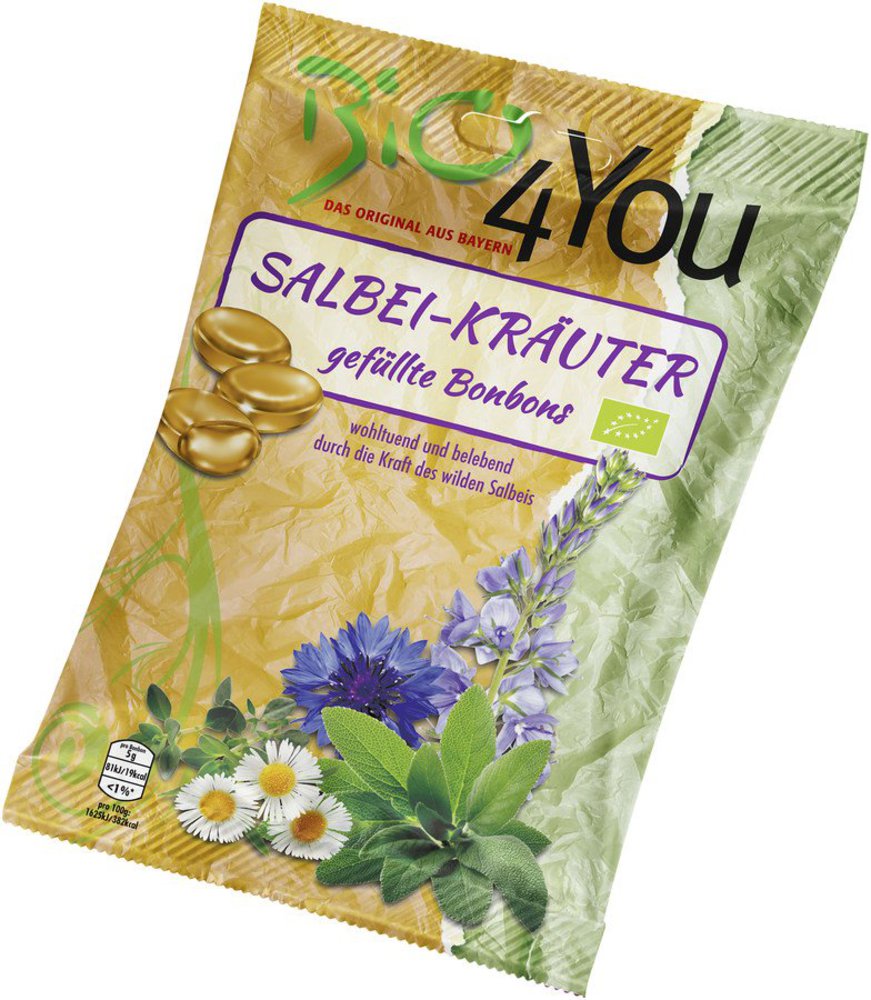 Bio4You Bonbon Salbei-Kräuter 75 g