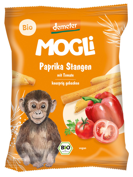 Mogli Paprika Stangen mit Tomate 75 g