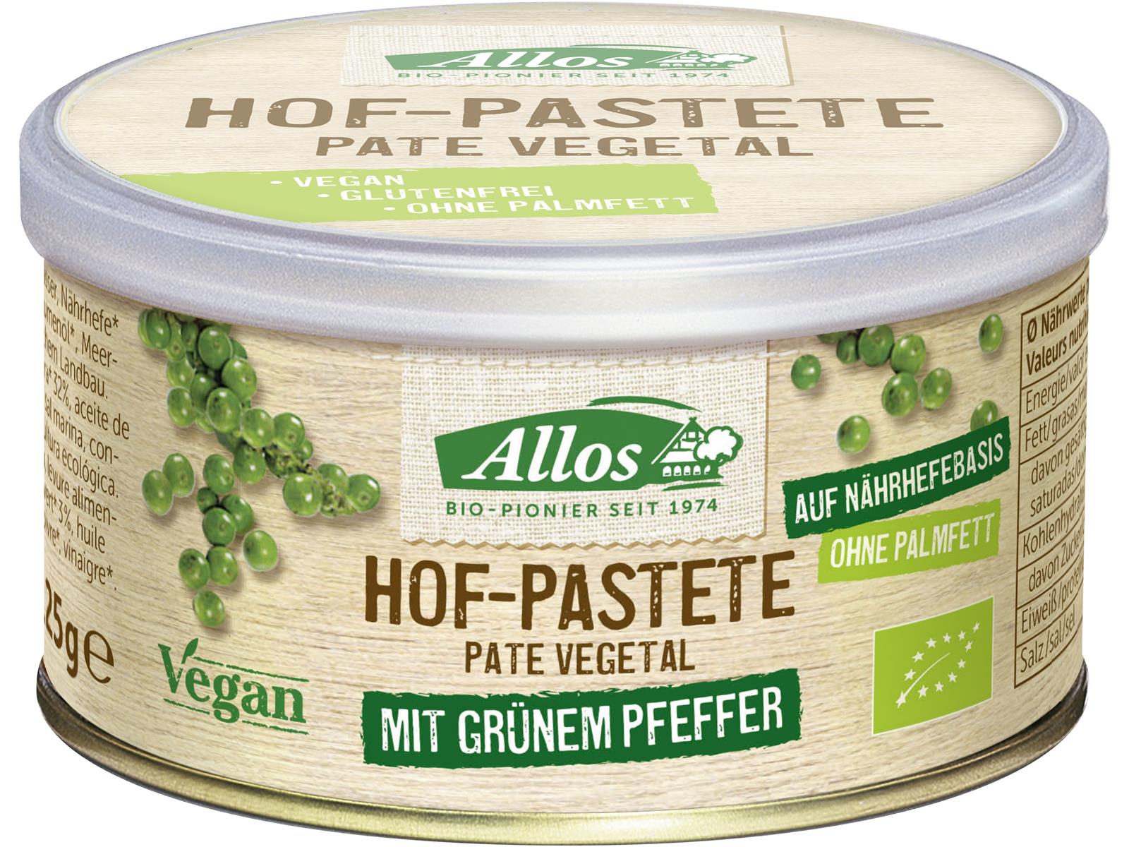 Allos Hof Pastete mit grünem Pfeffer 125g