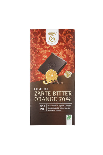 GEPA - The Fair Trade Company Grand Noir Orange 70% 100 g