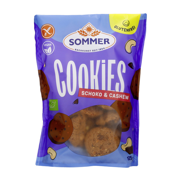 SOMMER BACKKUNST SEIT 1864 Cookies Schoko Cashew glf 125 g