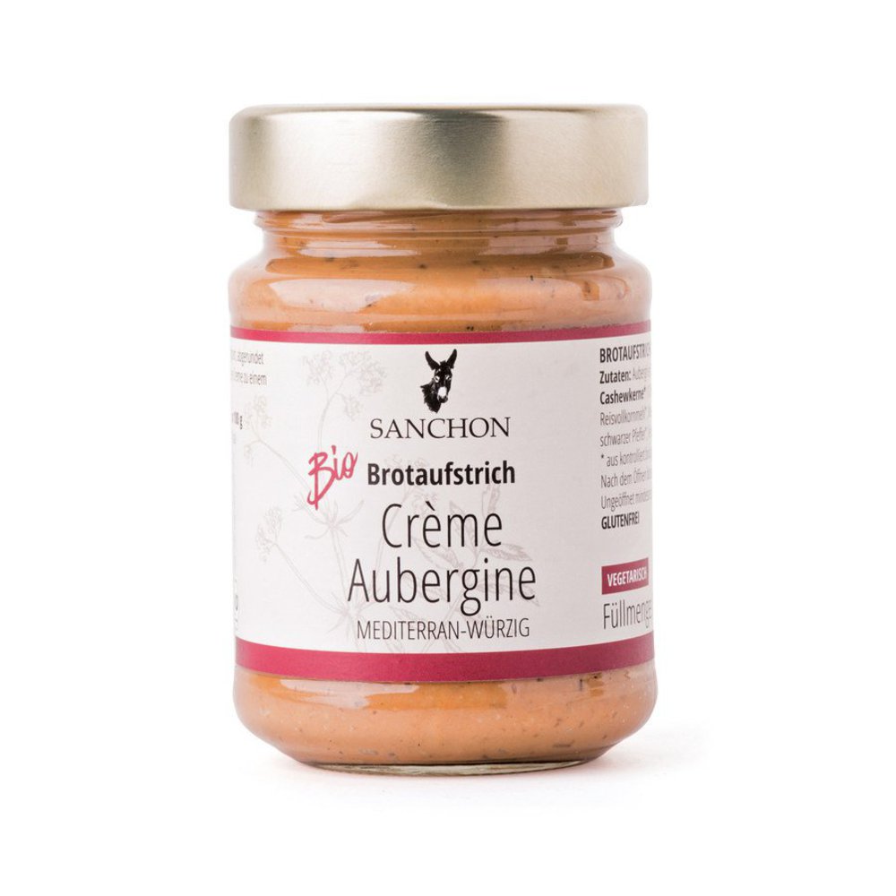 Sanchon Brotaufstrich Crème Aubergine 190 g