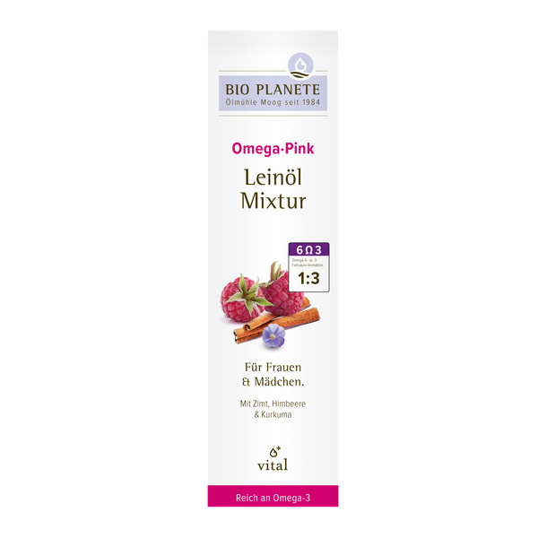 BIO PLANÈTE Omega Pink Leinöl-Mixtur 100 ml