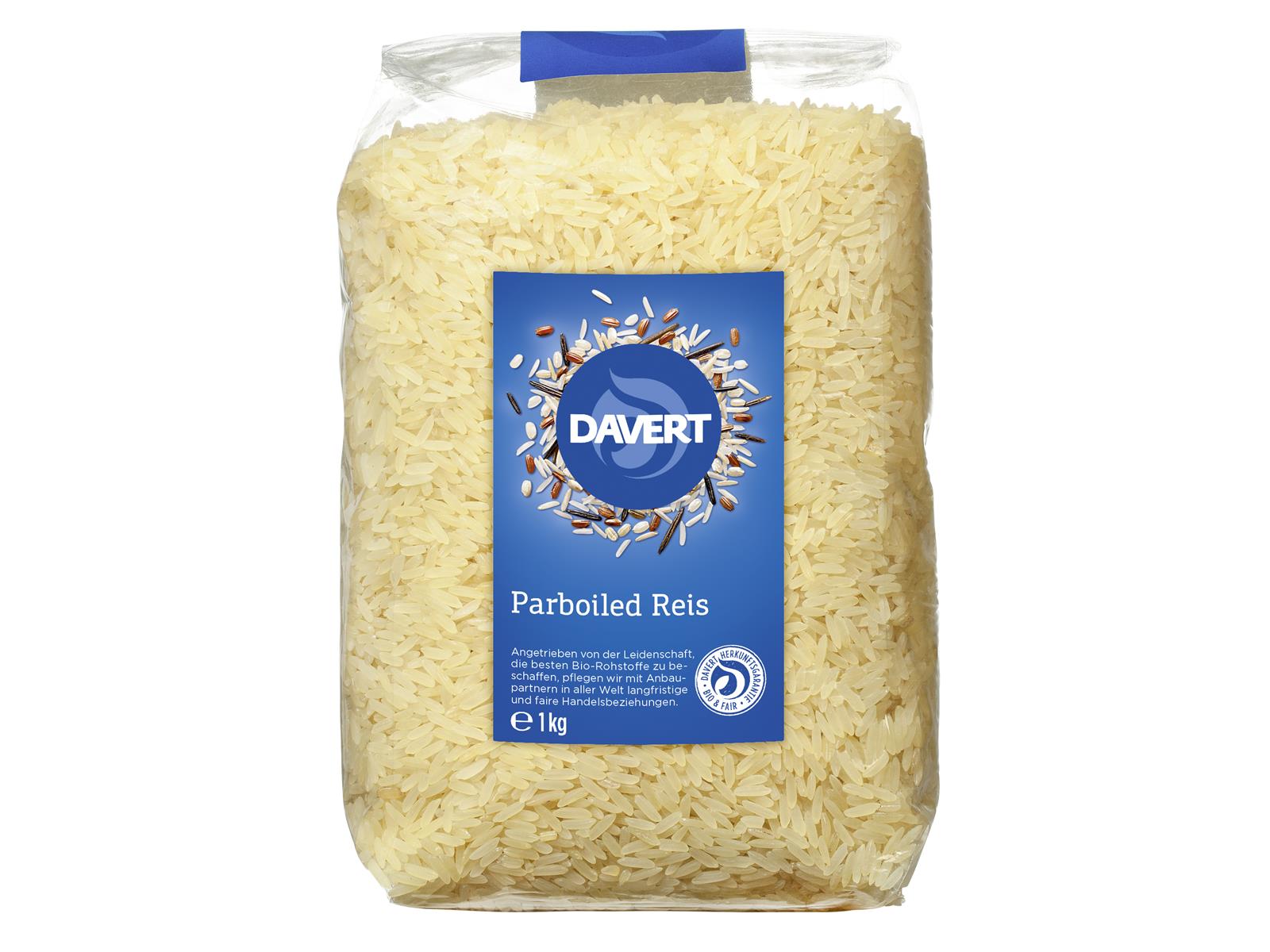 Davert Parboiled Reis Langkorn weiß 1 kg