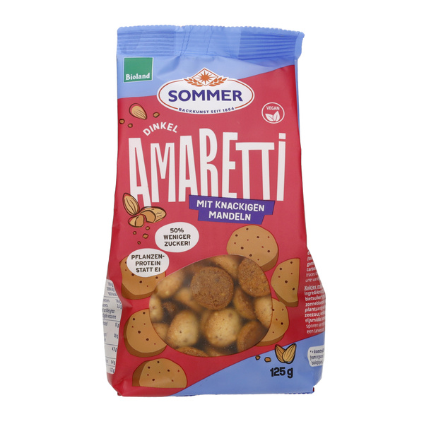 SOMMER BACKKUNST SEIT 1864 Amaretti Mandelgebäck 125 g