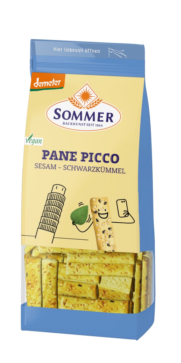 Sommer Pane Picco Sesam Schwarzkümmel 150 g