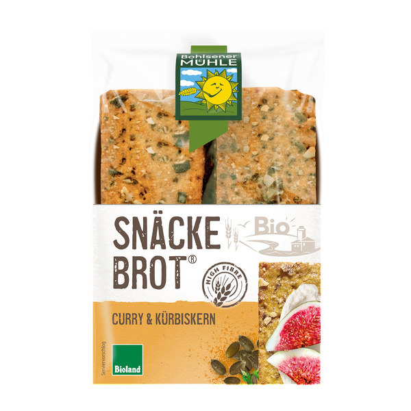 Bohlsener Mühle Snäckebrot Curry & Kürbiskern 200 g