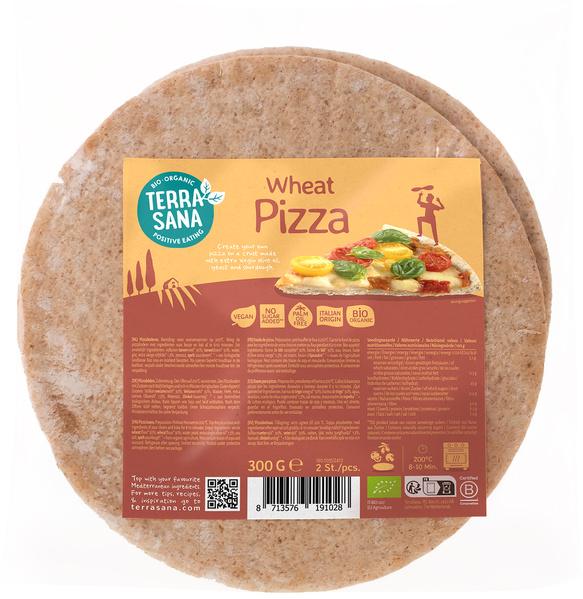 TerraSana Pizzaböden zubereitet 2 Stück 300 g