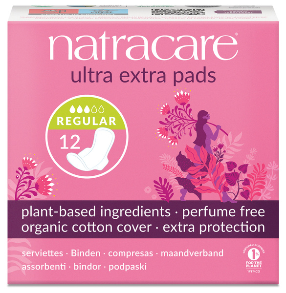 Natracare Ultra Extra Normale Damenbinden 12 Stück
