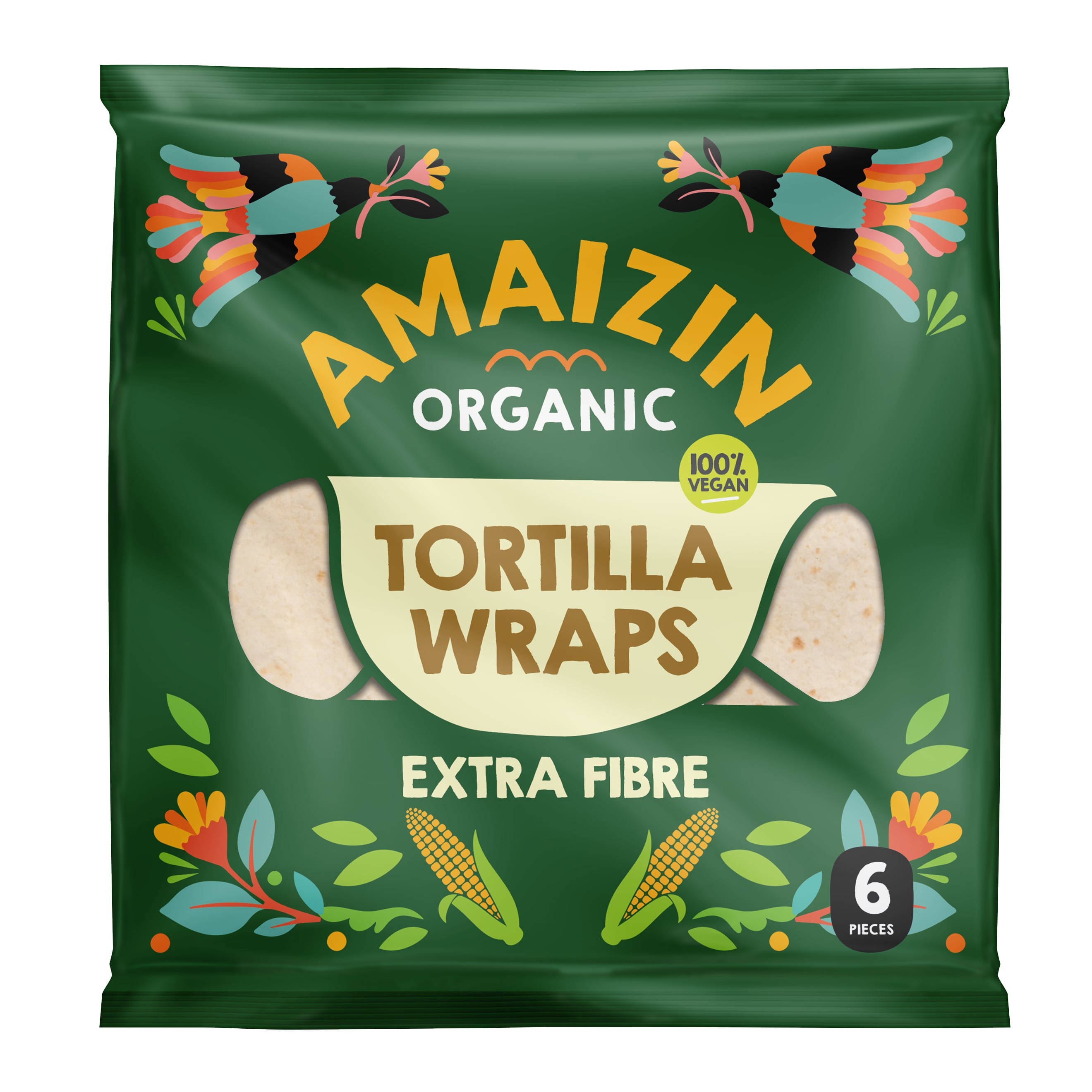 Amaizin Tortilla Wrap Extra Fibre 6 Stück 240 g