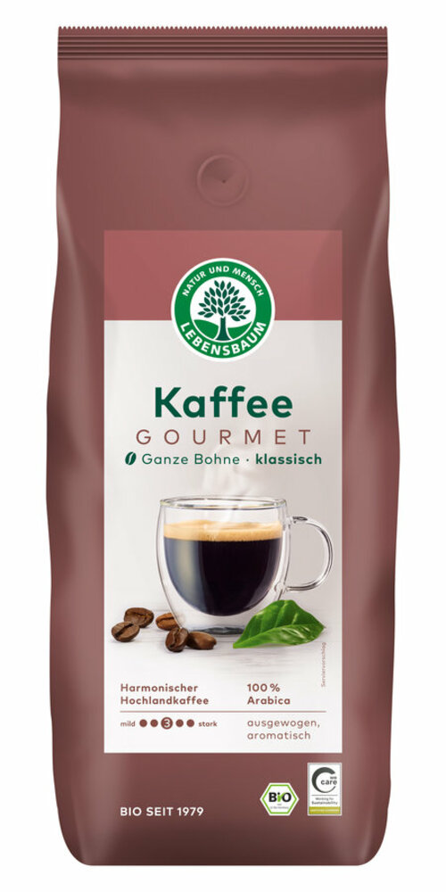 Lebensbaum Gourmet Kaffee klassisch Bohne 1 kg