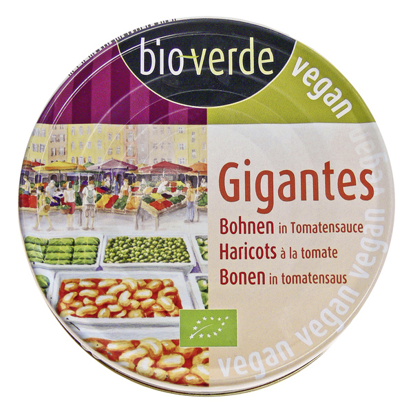 bio-verde Gigantes Bohnen in Tomatensauce 190 g