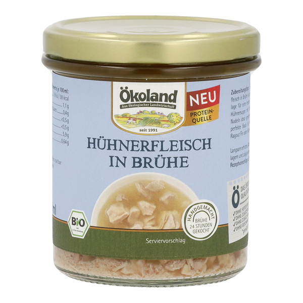 ÖKOLAND Hühnerfleisch in Brühe 320 ml