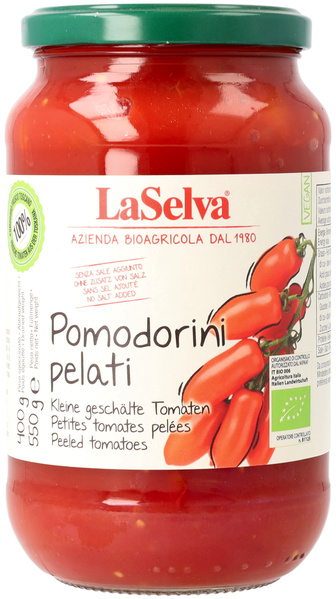 LaSelva Pomodorini pelati - Kleine Geschälte Tomaten 550 g