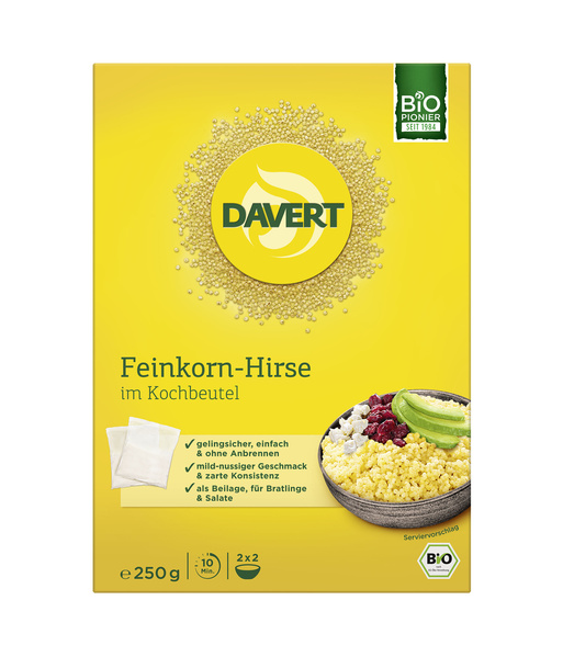 Davert Hirse feines Korn Kochbeutel 250 g