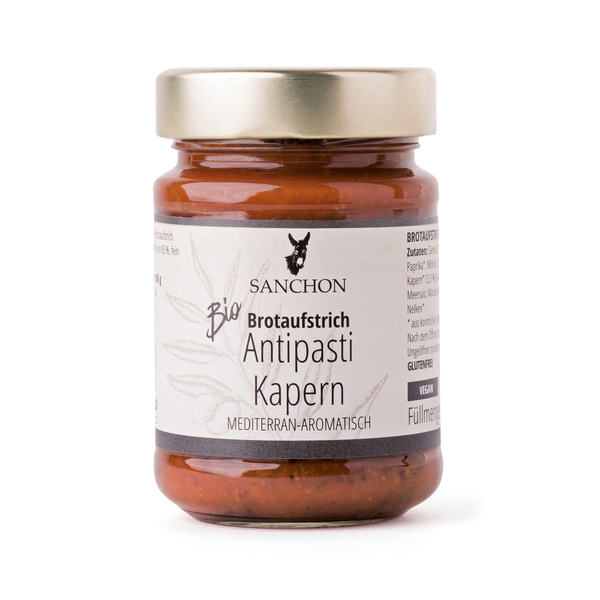 Sanchon Brotaufstrich Antipasti Kapern 190 g