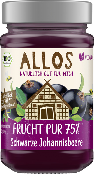Allos Frucht-Pur Schw. Johannisb. 250 g