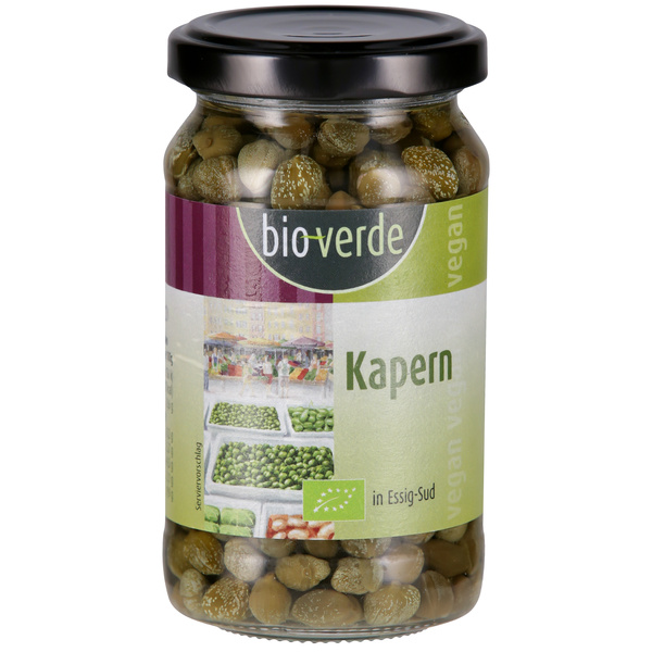 bio-verde Kapern in Essig-Sud 180 g