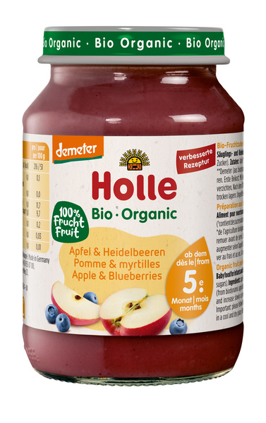 Holle  Apfel & Heidelbeeren 190 g