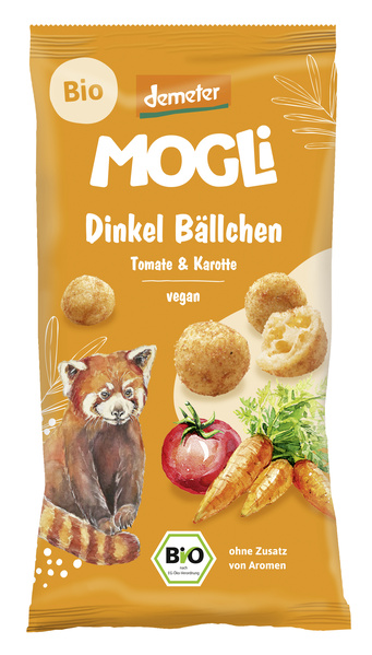 Mogli Dinkel Bällchen Tomate und Karotte 40 g