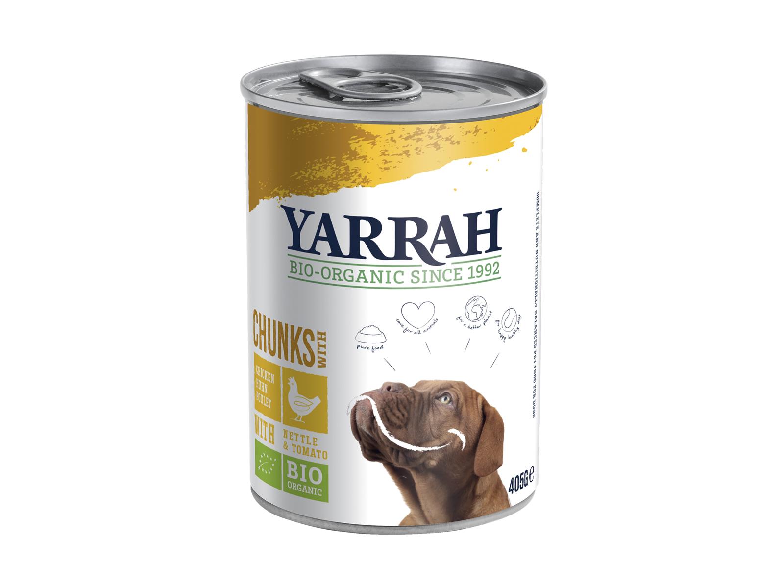 Yarrah Bio Hund Dose Bröckchen Huhn 405 g