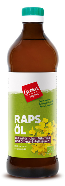 greenorganics Rapskernöl kaltgepresst 500 ml