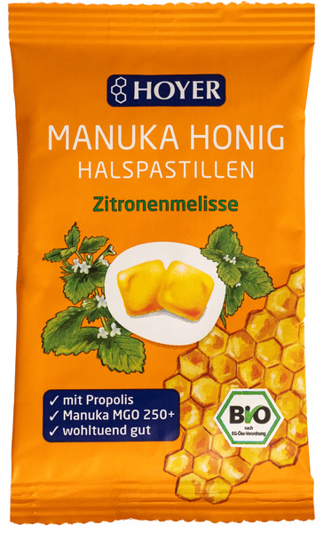 HOYER Manukahonig Halspastillen MGO 150+ 30 g
