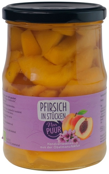 Nur Puur Pfirsich Stücke 550 g