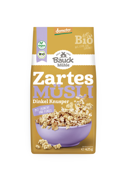 Bauck Mühle DINKEL MÜSLI KNUSPERZART 425 g