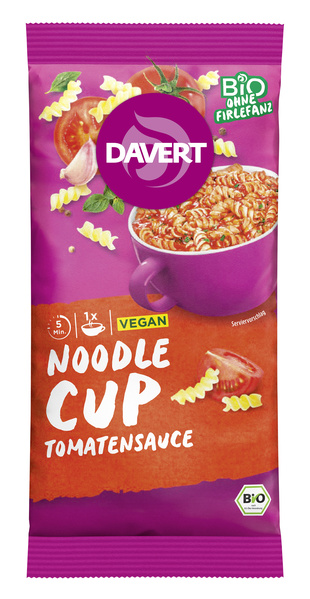Davert Noodle-Cup Tomatensauce 67 g