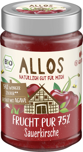 Allos Frucht Pur 75% Sauerkirsche 200 g