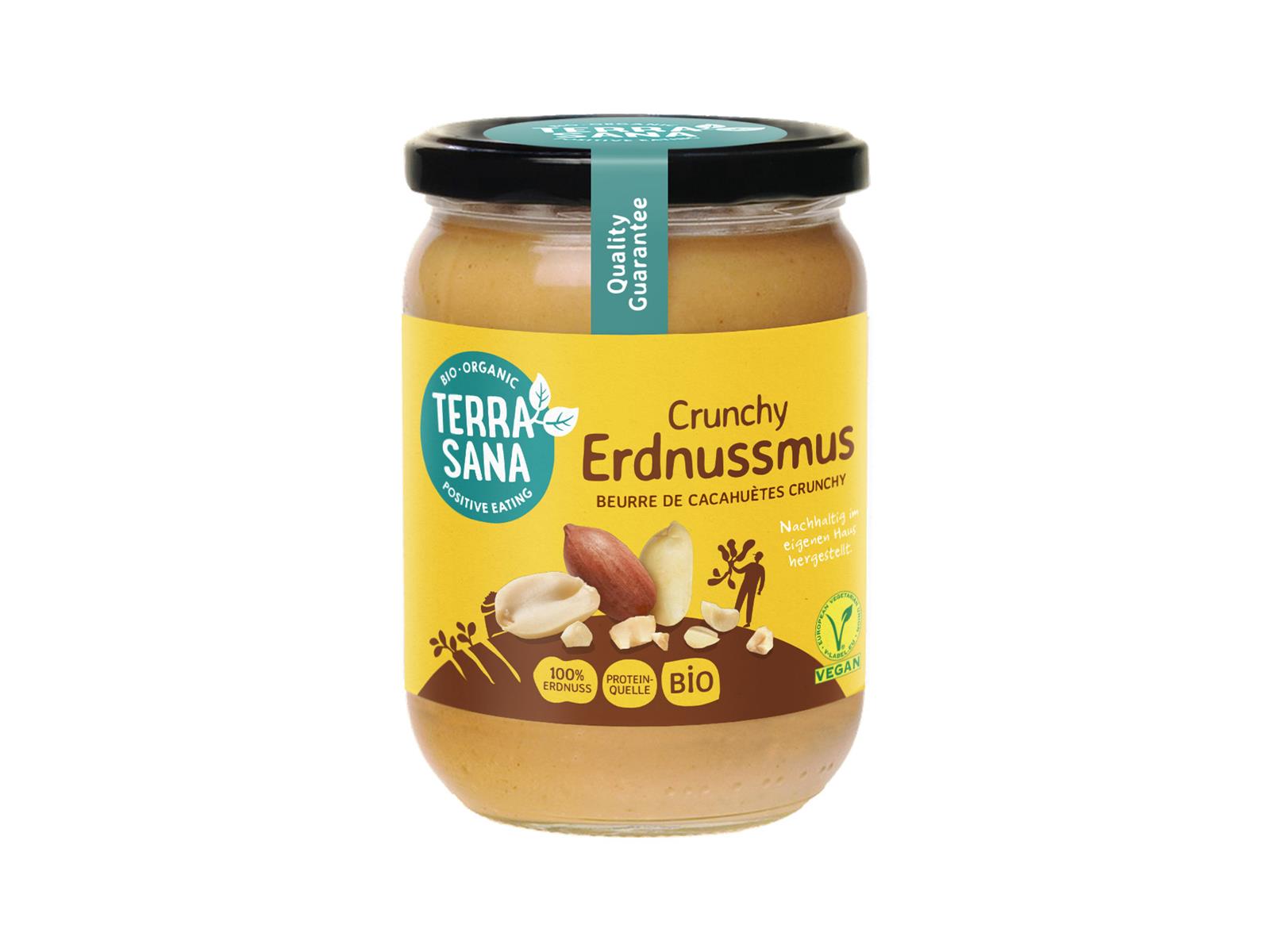 Terrasana Erdnussmus Crunchy 500 g
