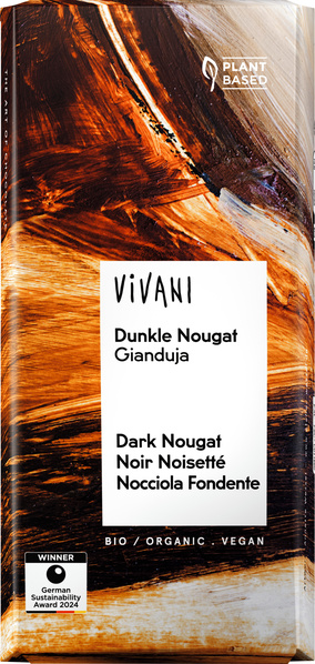 Vivani Dunkle Nougat Gianduja 80 g
