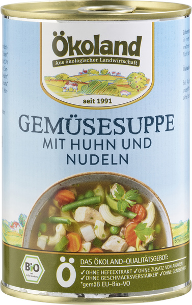 ÖKOLAND Gemüsesuppe mit Geflügel 400 g