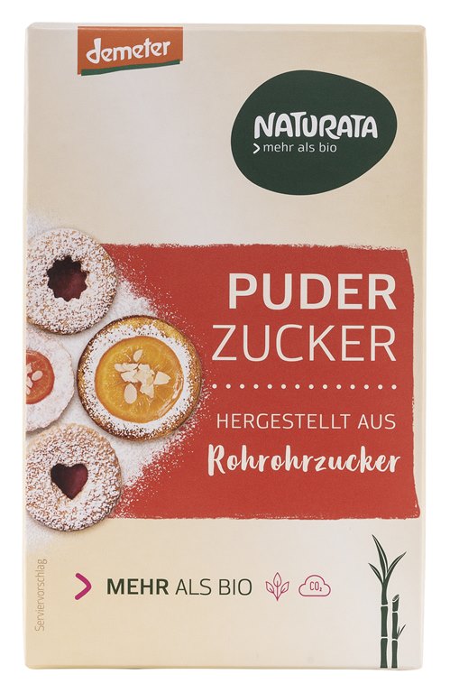 Naturata Puderzucker aus Rohrohrzucker 125g