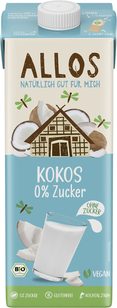 Allos Kokos 0% Zucker Drink 1 l