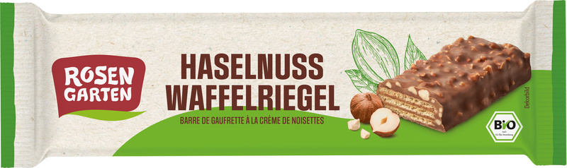 Rosengarten Haselnuss Waffelriegel 35 g