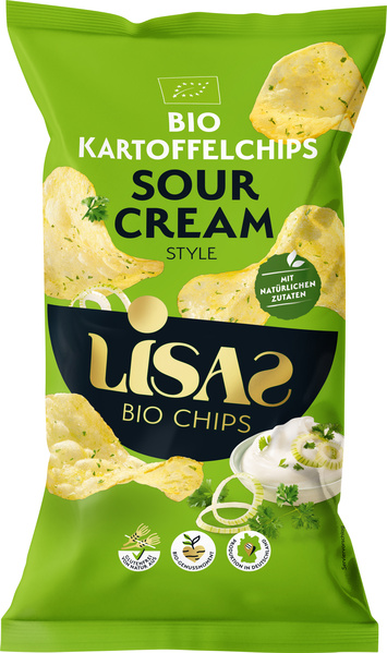 Lisas Bio Chips Kartoffelchips Sour Cream 125 g