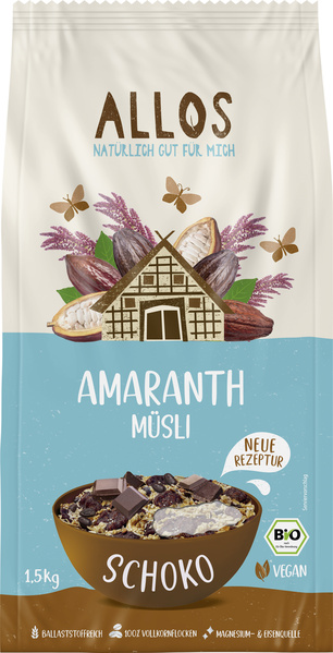 Allos Amaranth Schoko Müsli Großp. 1.5 kg