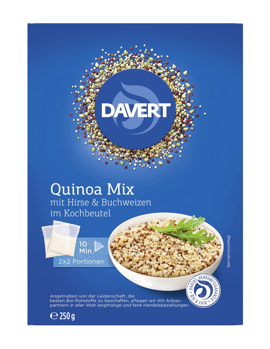 Davert Quinoa Mix Hirse Buchweizen 250g