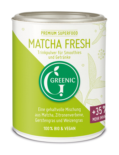 Greenic Matcha Fresh Superfood Trinkpulver Mischung 110 g