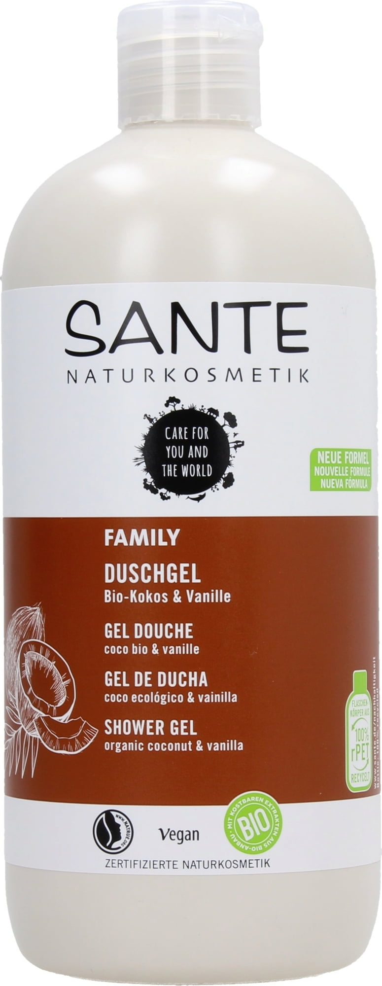Sante FAMILY Duschgel Bio-Kokos & Vanille 500 ml