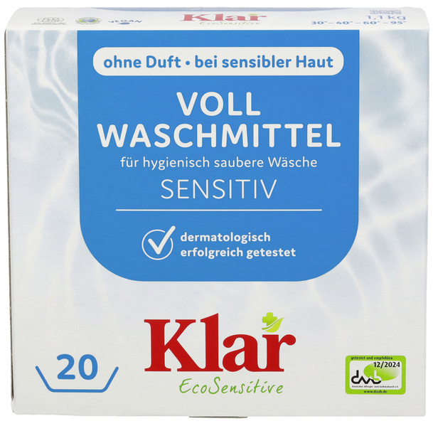 Klar Vollwaschmittel Pulver 20WG 1.1 kg