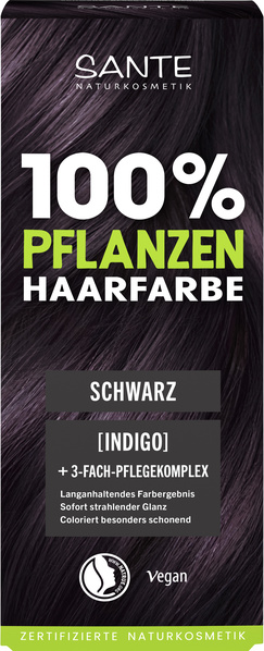 Sante Pflanzenhaarfarbe Schwarz 100 g