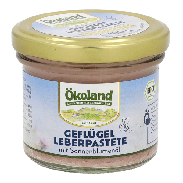 ÖKOLAND Geflügel-Leberpastete in Gourmet-Qualität 100 g