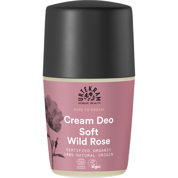 Urtekram Soft Wild Rose Cream Deo Roll On 50 ml
