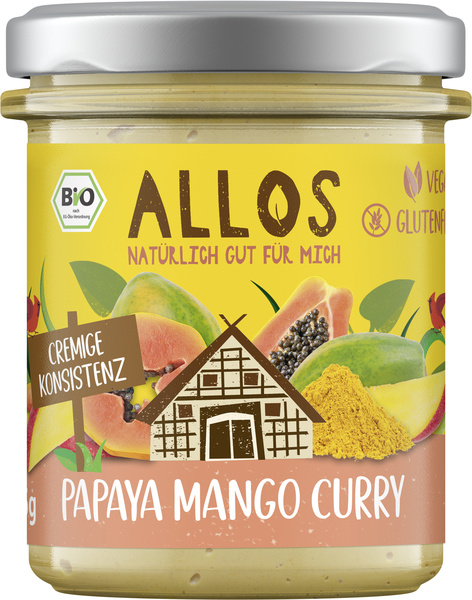 Allos Streichgenuss Papaya Mango Curry 175 g